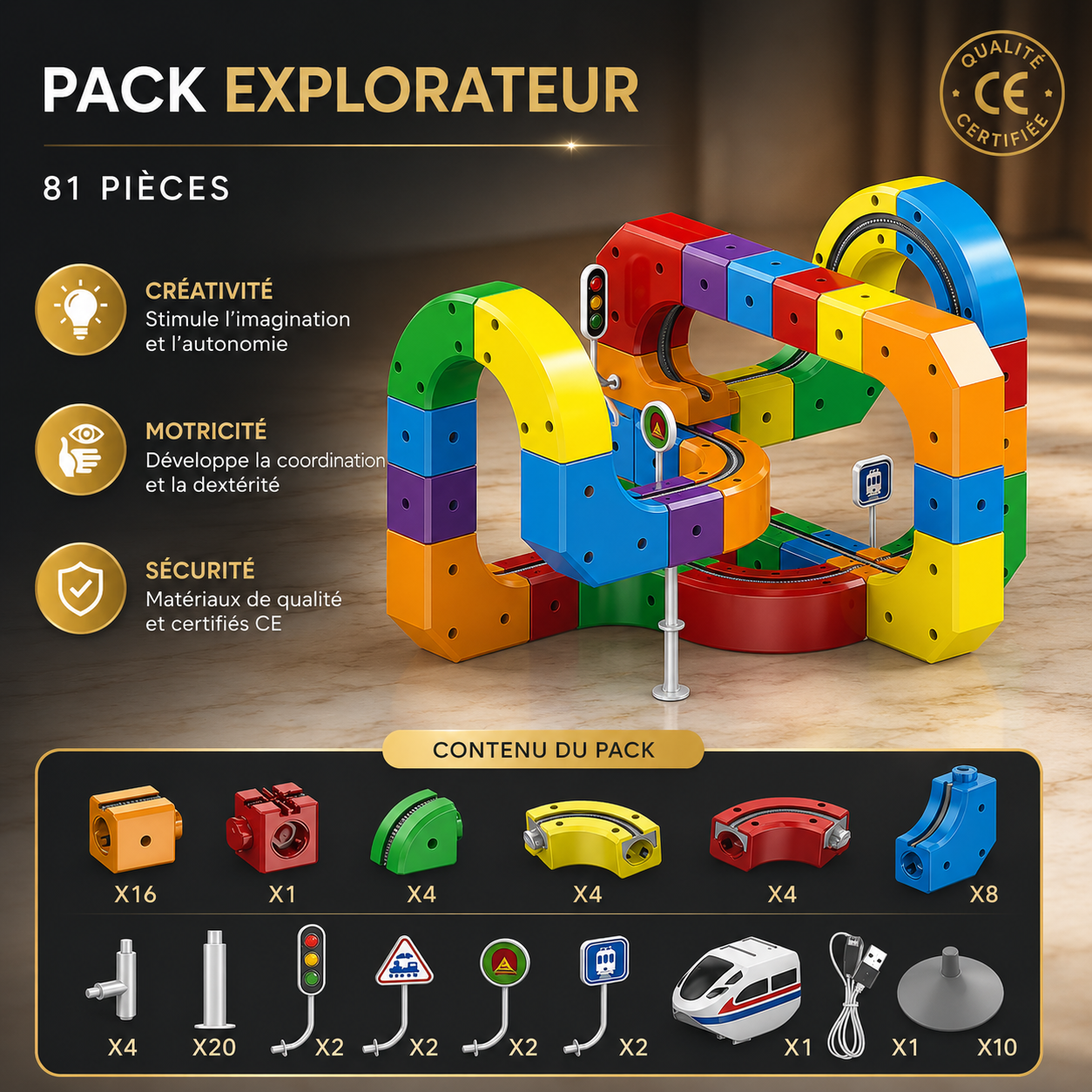 WonderRail - Le circuit de train 3D modulaire